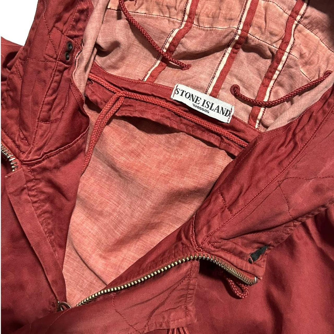 Stone Island Red Raso Gommato Jacket