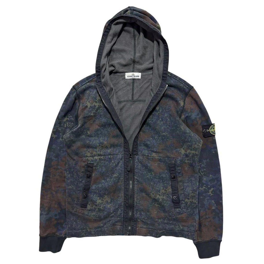 Stone Island Camo Pattern Hoodie