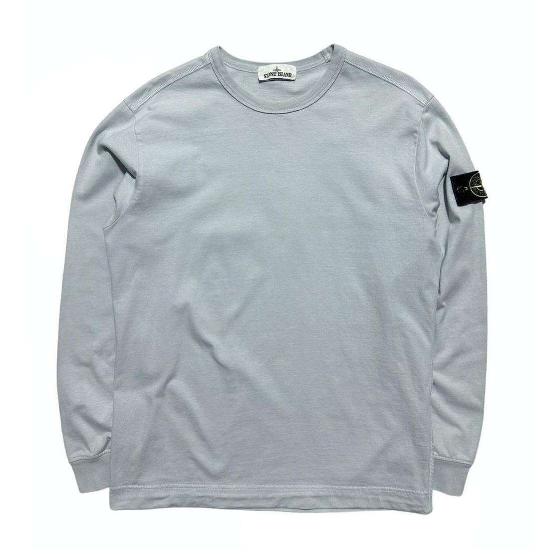 Stone Island Light Blue Thin Pullover Crewneck