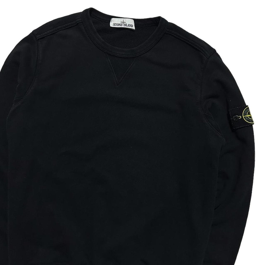 Stone Island Black Pullover Crewneck