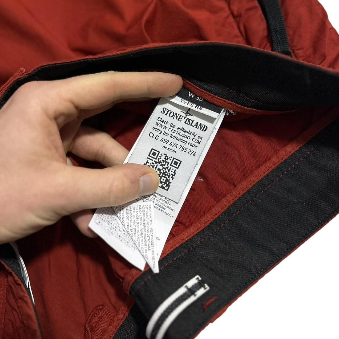 Stone Island Blood Red Shorts