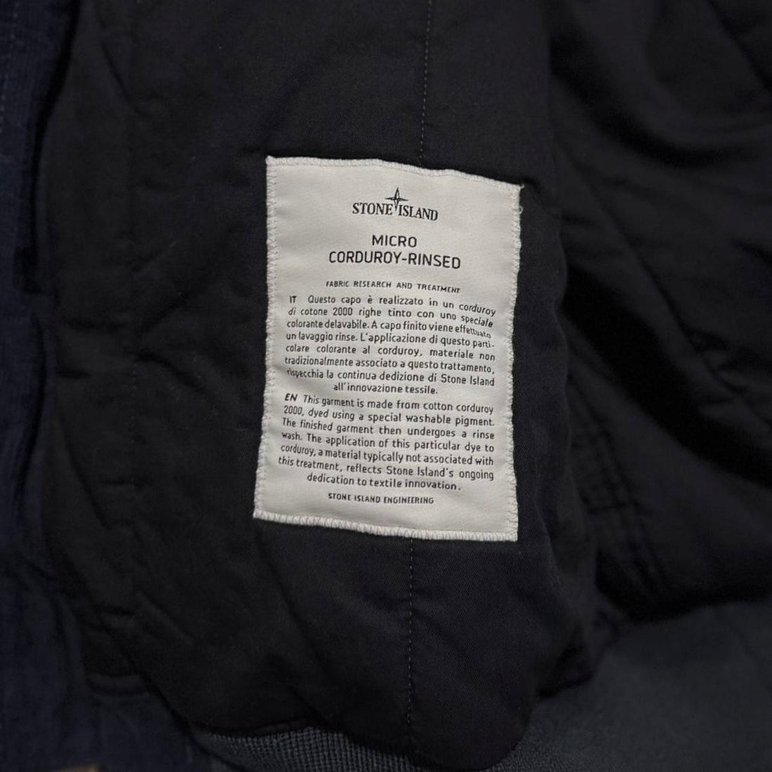 Stone Island Denim Research Corduroy Jacket