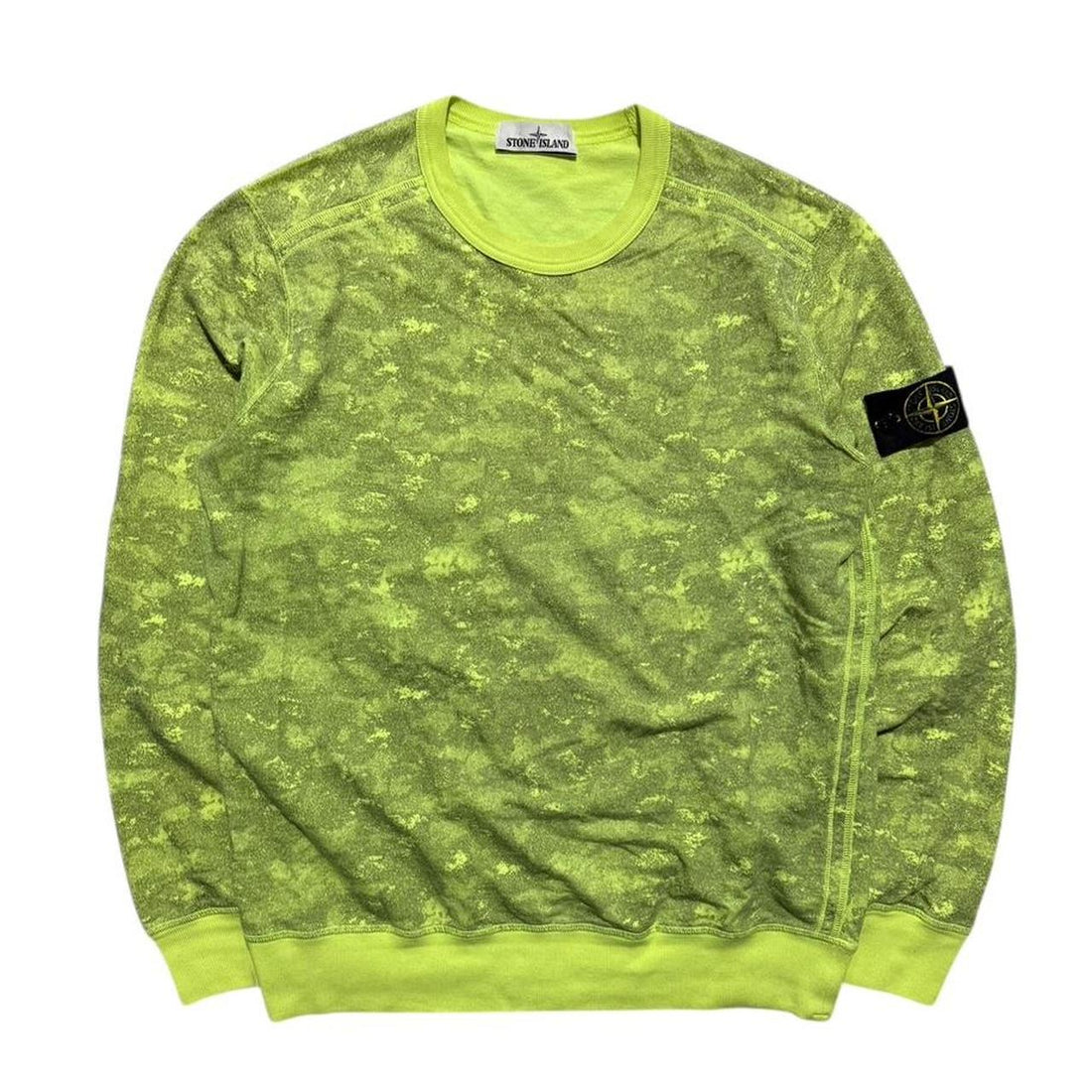 Stone Island Neon Camo Pullover Crewneck