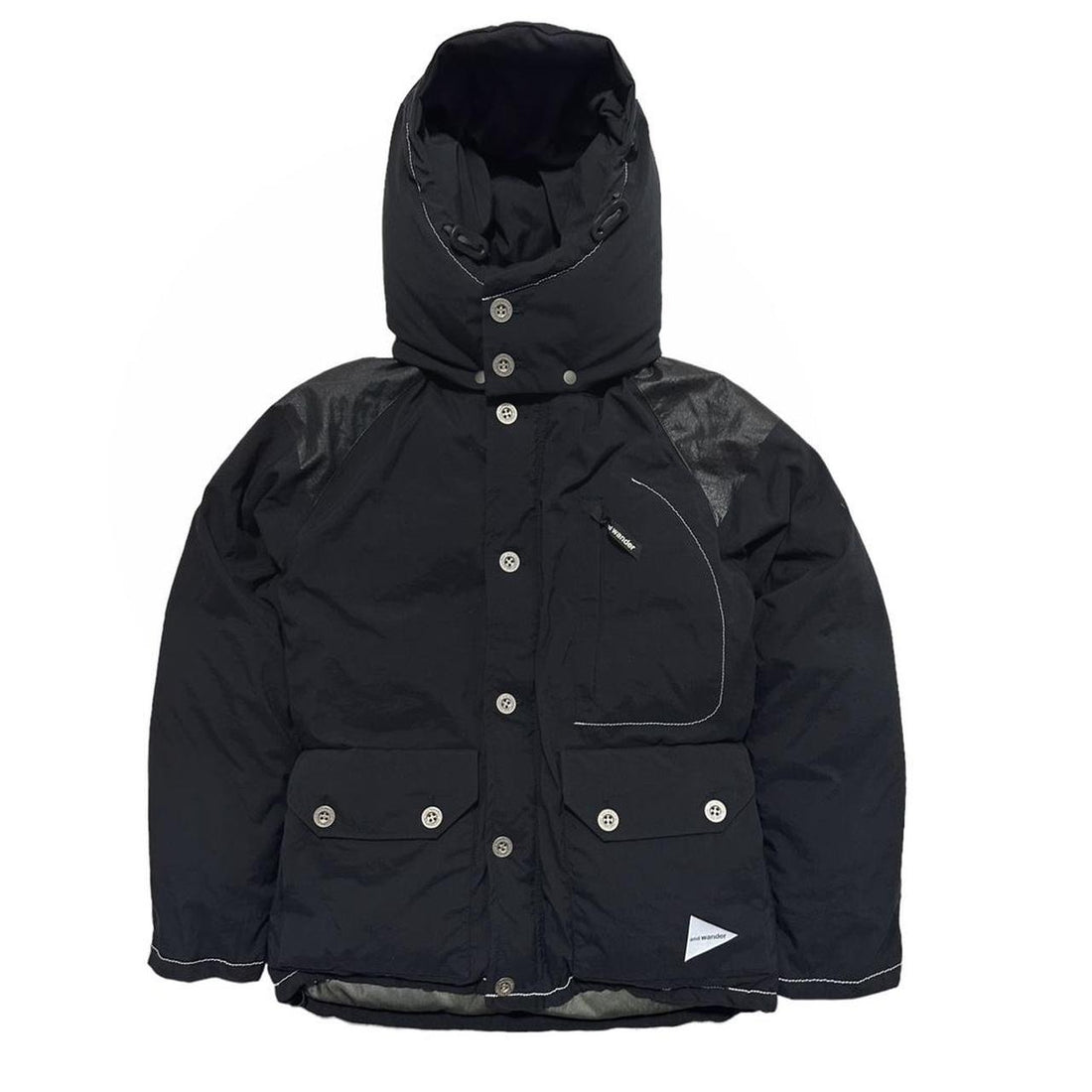 And Wander Black Down Puffer Jacket
