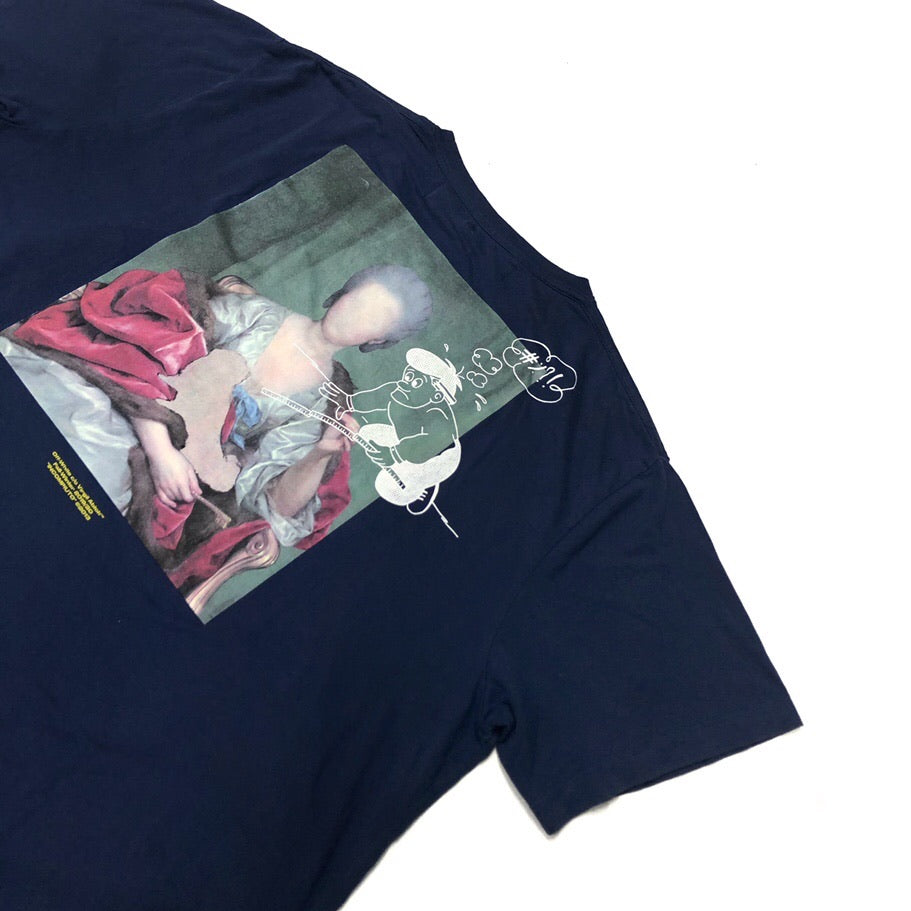 Off-White blue backprint t shirt