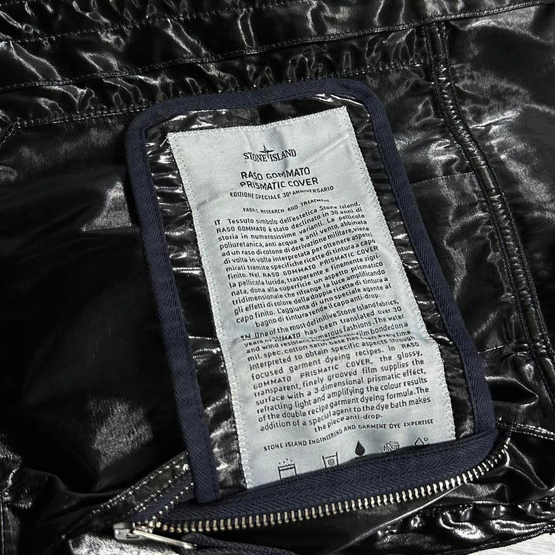Stone Island 30/30 30th Anniversary Raso Gommato Prismatica