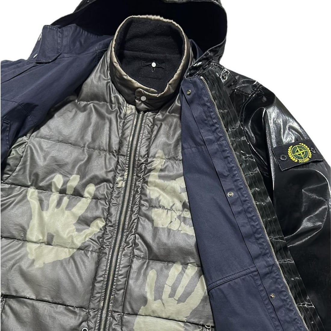 Stone Island 30/30 30th Anniversary Raso Gommato Prismatica